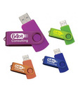 Two Tone Folding USB 2.0 Flash Drive 4GB
